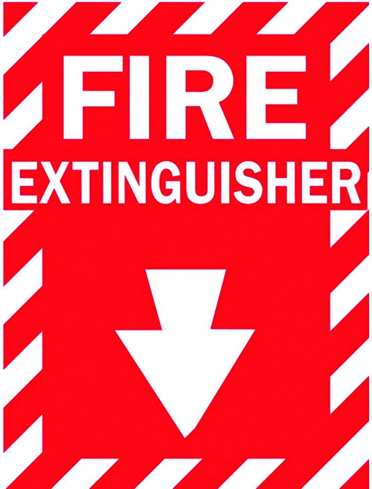 Fire extinguisher location sign