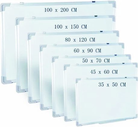 White boards in a range of sizes